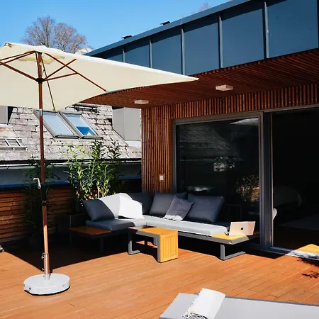 Exklusive Dachgeschoss-suite Mit Sauna & Terrasse Apartament *