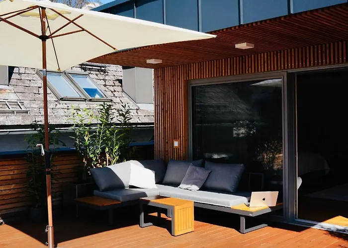 Exklusive Dachgeschoss-suite Mit Sauna & Terrasse Apartament *