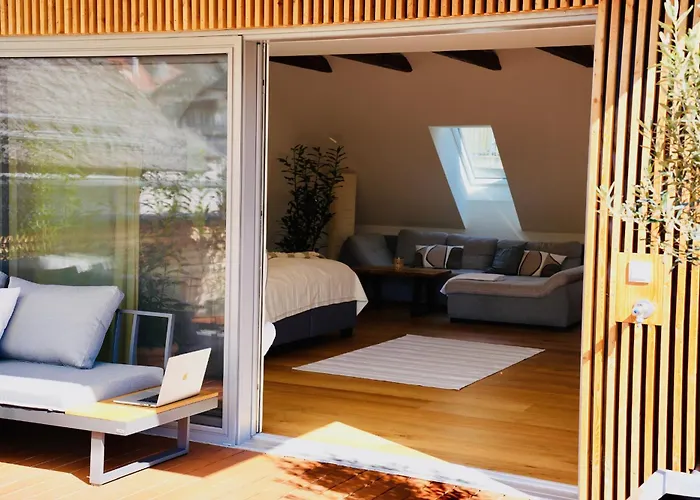 Exklusive Dachgeschoss-suite Mit Sauna & Terrasse